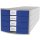 Schubladenbox IMPULS - A4/C4, 4 geschlossene Schubladen, lichtgrau/blau