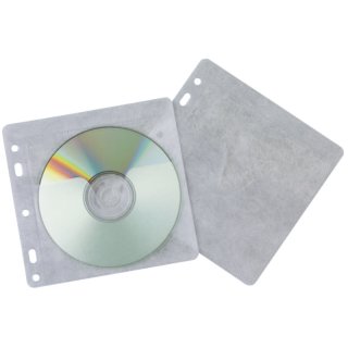 CD Hülle 40ST transparent gelocht Q-CONNECT KF02208