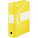 Archiv-Schachtel - DIN A4, R&uuml;ckenbreite 10 cm, gelb