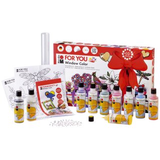Marabu Window Color fun&fancy 10er-Set FOR YOU-, 10x80 ml-