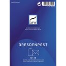 Doppelkarte DresdenPost - A6 hoch, 10 Karten/10 Umschläge