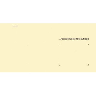 Zustellungsumschlag äußerer 235 x 125 mm - ohne Sichtfenster, 80g/qm, 100 Stück
