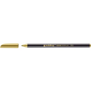 1200 Fasermaler metallic color pen - 1 - 3 mm, gold
