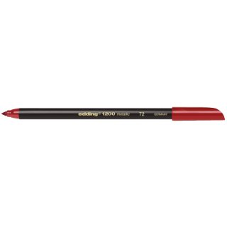1200 Fasermaler metallic color pen - 1 - 3 mm, metallic rot