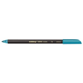 1200 Fasermaler metallic color pen - 1 - 3 mm, metallic grün