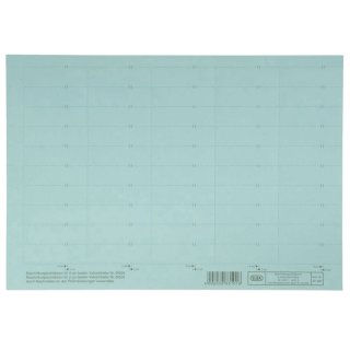 vertic® Beschriftungsschild für Registratur, 58 x 18 mm, blau, 50 Stück